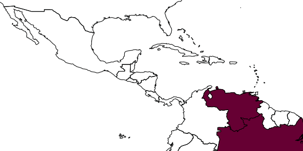 map of Centris adunca     Moure, 2003